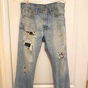 American Eagle distressed jeans pants size 33